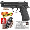 Blow F92 Beretta Blank Gun with 10 Blanks, Holster and Studded Baton Shocker Flashlight