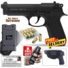 Retay MOD 92 Black Blank Gun with 10 Blanks, Holster and 3,8 Mil Volts Stun Gun